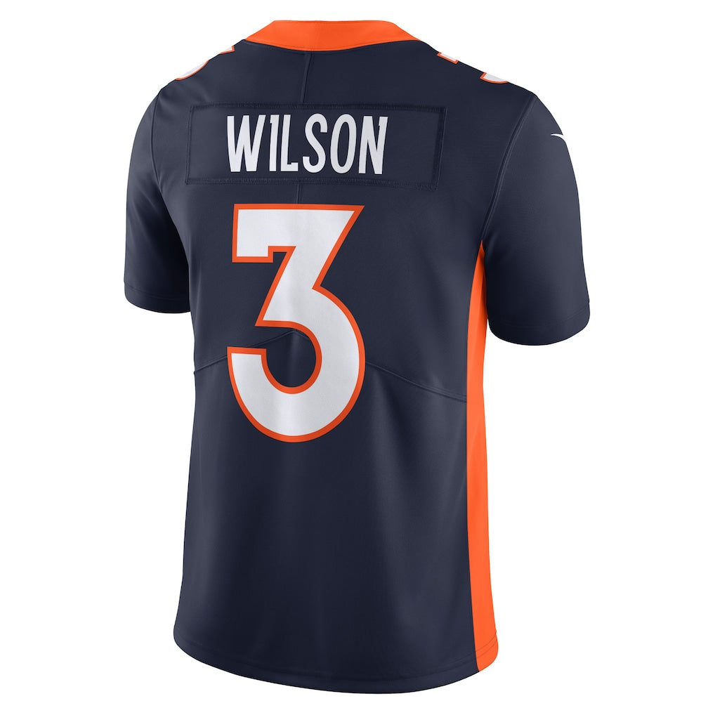 Choea D.Broncos #3 Russell Wilson Navy Vapor Untouchable Limited Jersey