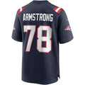 Choea NE.Patriots #78 Bruce Armstrong Navy Game Retired Player Jersey