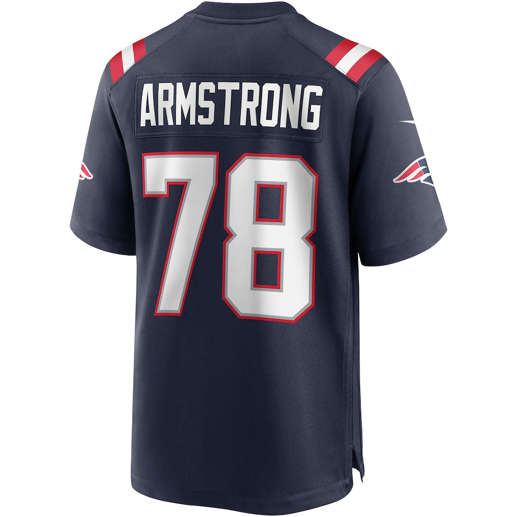 Choea NE.Patriots #78 Bruce Armstrong Navy Game Retired Player Jersey
