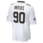 Choea NO.Saints #90 Bryan Bresee White Game Jersey