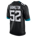 Choea J.Jaguars #52 DaVon Hamilton Black Game Jersey