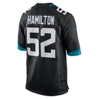 Choea J.Jaguars #52 DaVon Hamilton Black Game Jersey