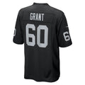 Choea LV.Raiders #60 Charles Grant Black Team Game Jersey