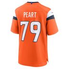 Choea D.Broncos #79 Matt Peart Orange Team Game Jersey