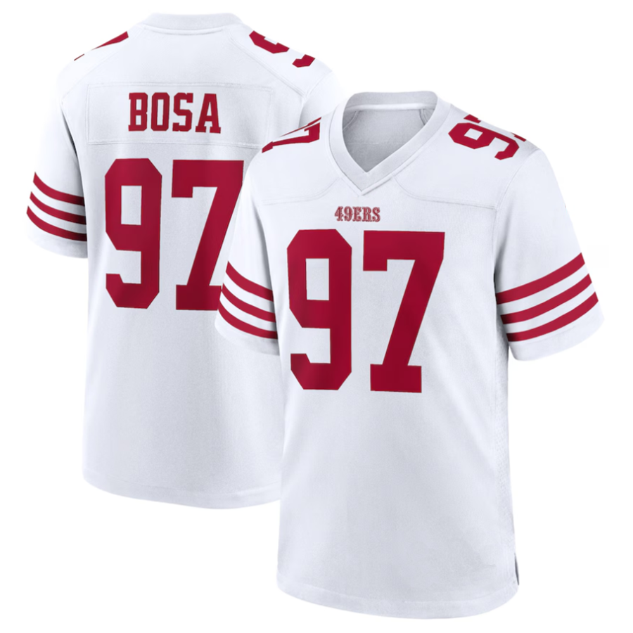 Choea SF.49ers #97 Nick Bosa Player White Game Stitched Jerseys