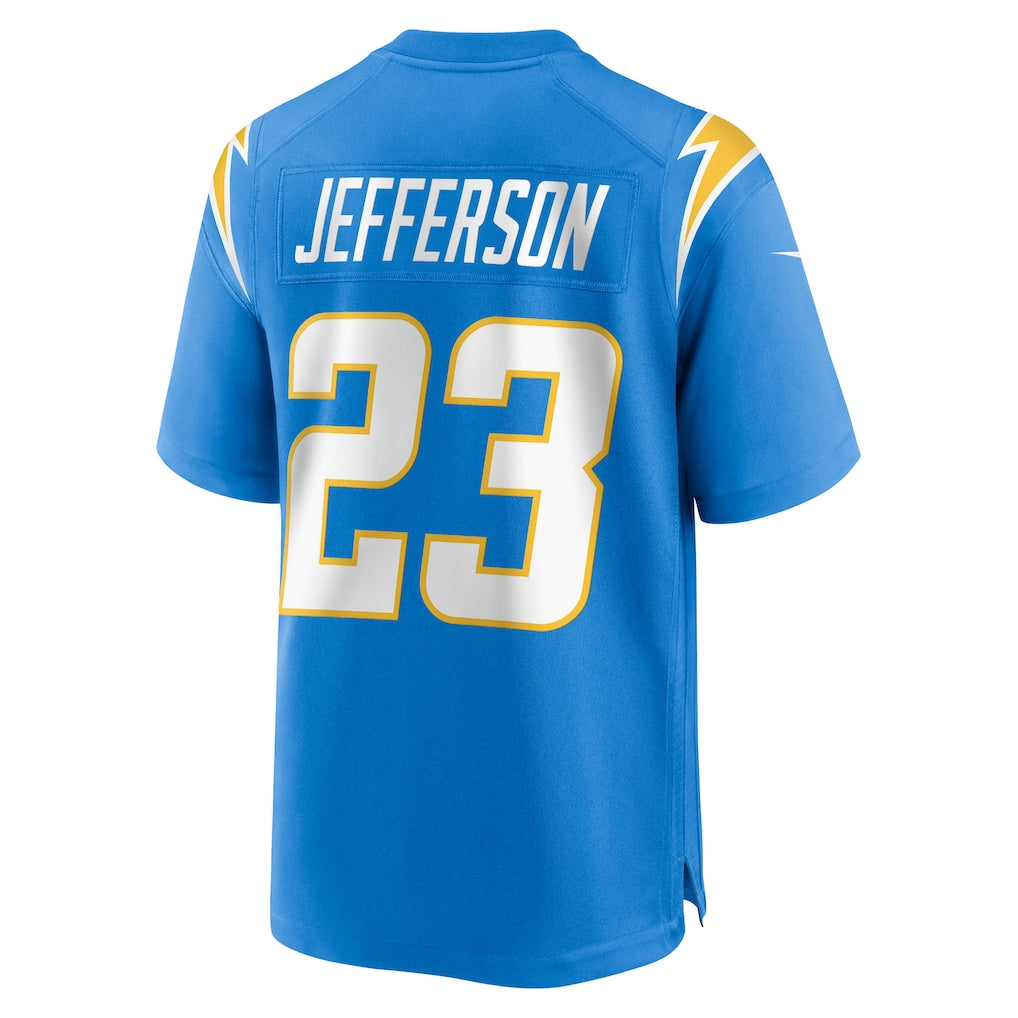 Choea LA.Chargers #23 Tony Jefferson Powder Blue Team Game Jersey