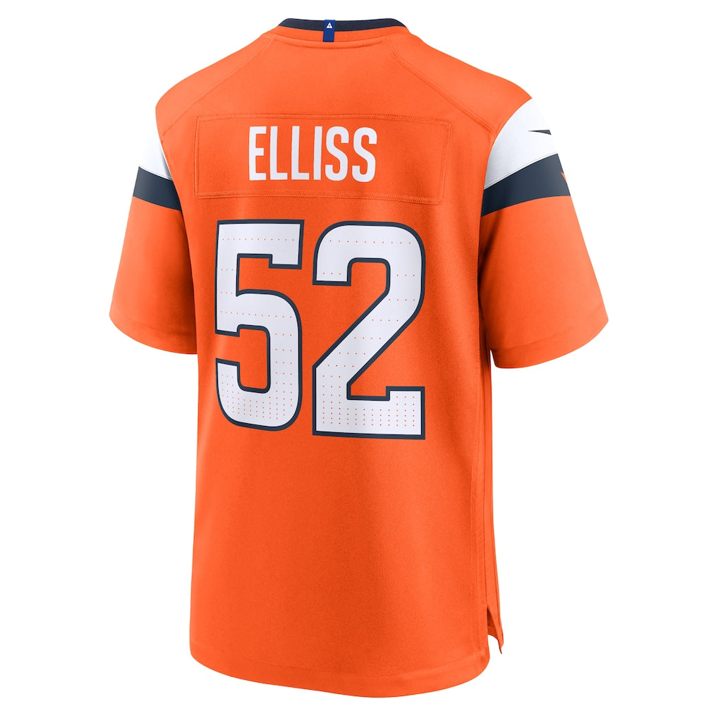 Choea D.Broncos #52 Jonah Elliss Orange Team Game Jersey