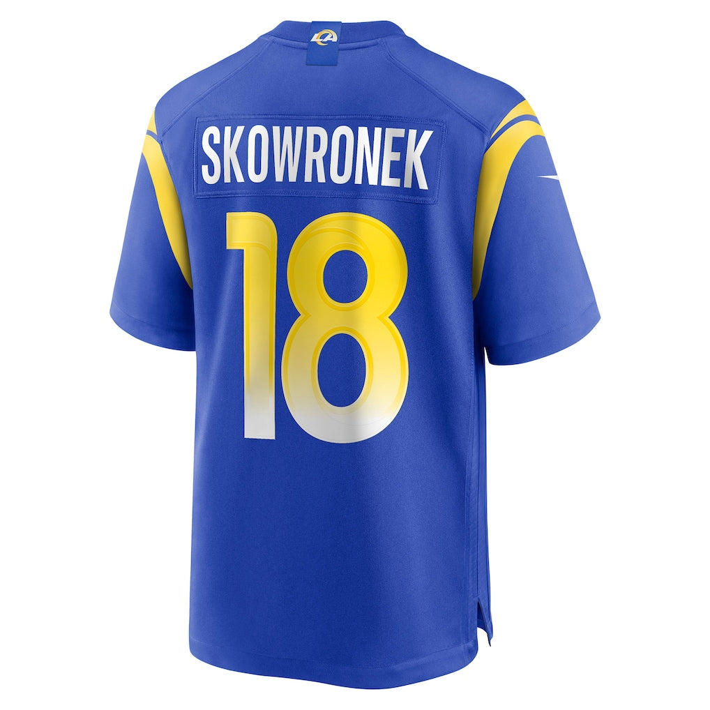 Choea LA.Rams #18 Ben Skowronek Royal Game Jersey