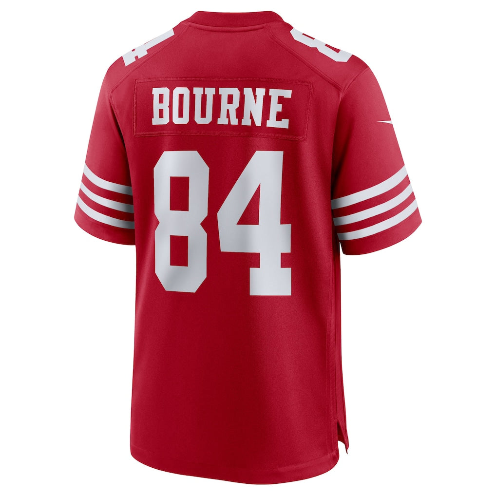 Choea SF.49ers #84 Kendrick Bourne Scarlet Team Game Jersey