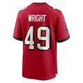 Choea TB.Buccaneers #49 Owen Wright Red Team Game Jersey