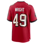 Choea TB.Buccaneers #49 Owen Wright Red Team Game Jersey