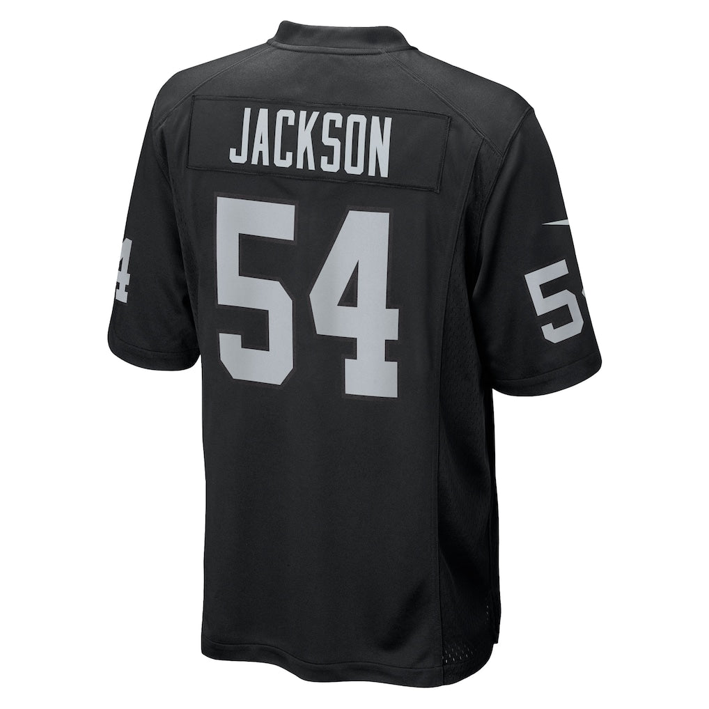 Choea LV.Raiders #54 Brennan Jackson Black Team Game Jersey