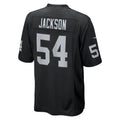 Choea LV.Raiders #54 Brennan Jackson Black Team Game Jersey