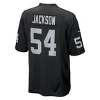 Choea LV.Raiders #54 Brennan Jackson Black Team Game Jersey