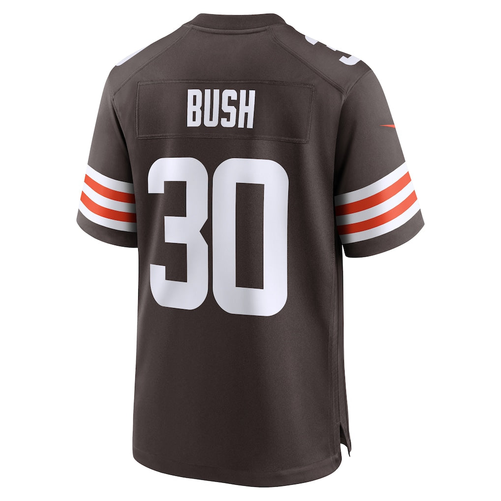Choea C.Browns #30 Devin Bush Brown Game Jersey