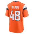 Choea D.Broncos #48 Mitchell Fraboni Orange Team Game Jersey