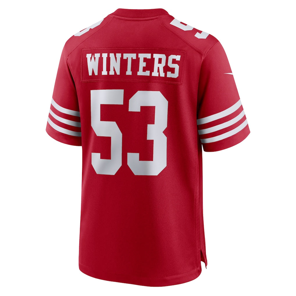 Choea SF.49ers #53 Dee Winters Scarlet Team Game Jersey