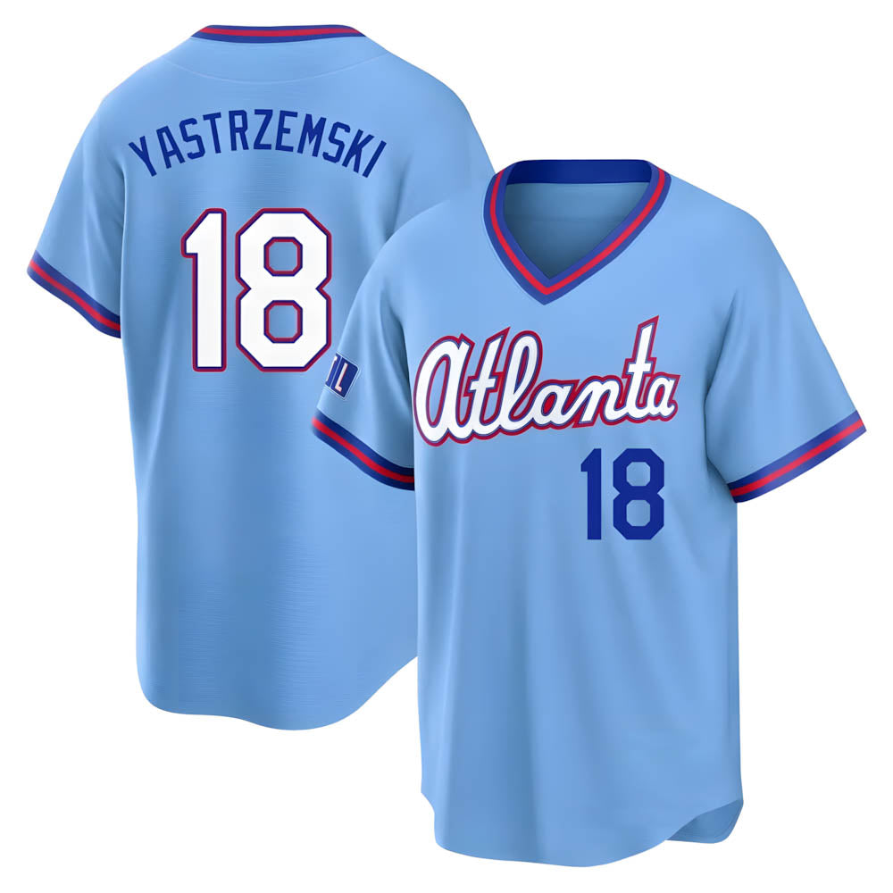 Choea A.Braves #18 Mike Yastrzemski player Blue Limited Powder 2026 City Connect Stadium Stitched Jerseys