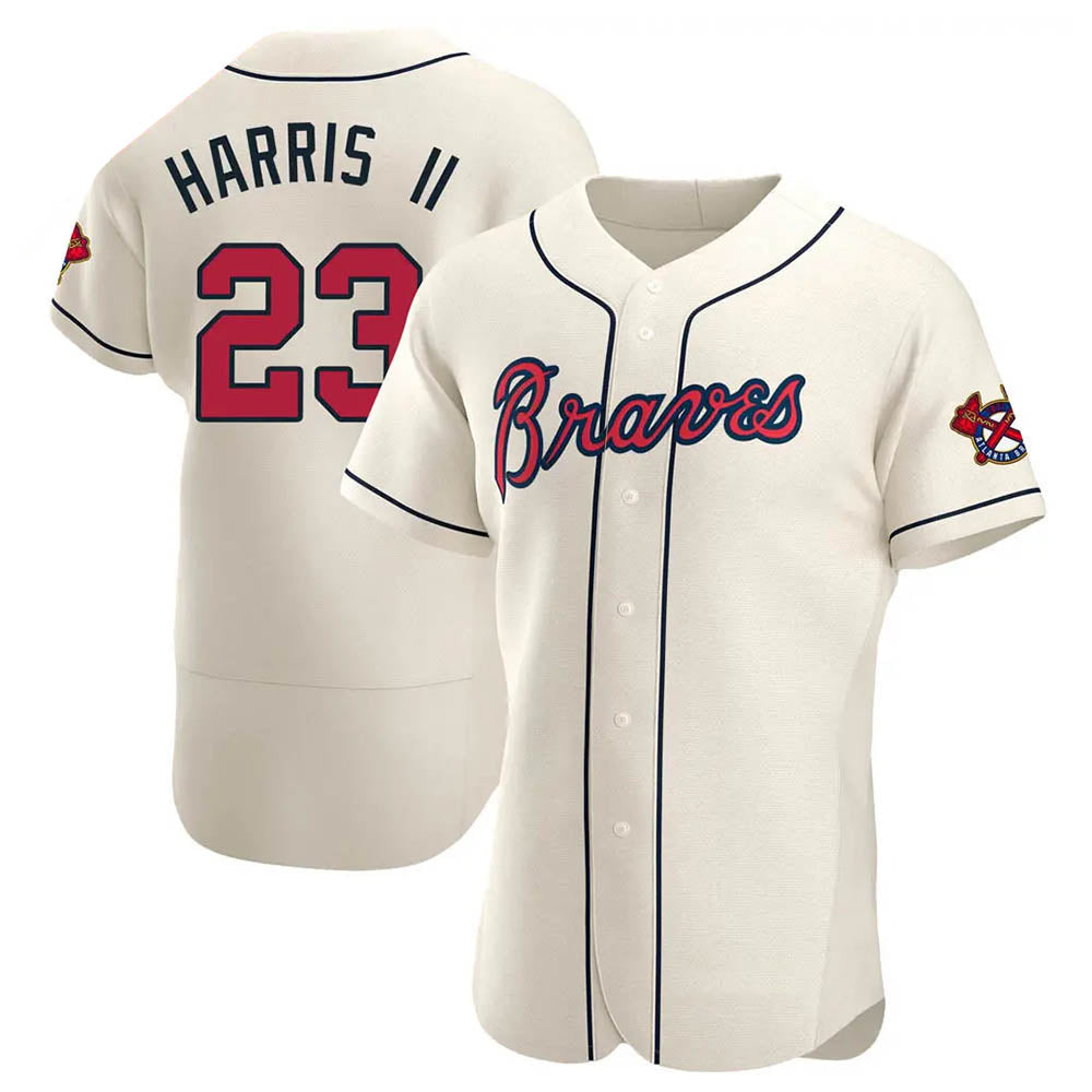 Choea A.Braves #23 Michael Harris II player Cream Authentic Alternate Stitched Jerseys