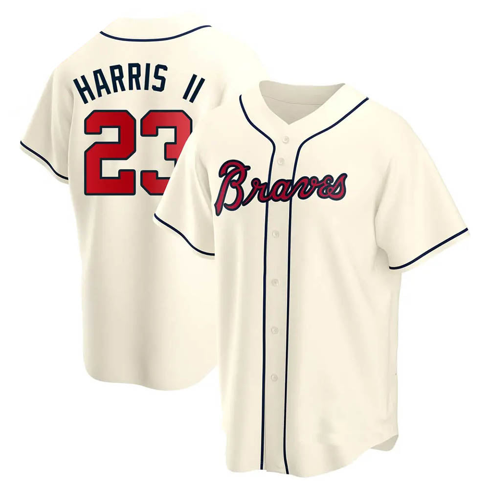 Choea A.Braves #23 Michael Harris II player Cream Replica Alternate Stitched Jerseys