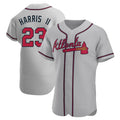 Choea A.Braves #23 Michael Harris II player Gray Authentic Road Stitched Jerseys