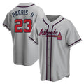 Choea A.Braves #23 Michael Harris II player Gray Replica Road Stitched Jerseys