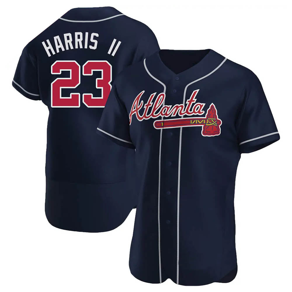 Choea A.Braves #23 Michael Harris II player Navy Authentic Alternate Stitched Jerseys