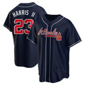Choea A.Braves #23 Michael Harris II player Navy Replica Alternate Stitched Jerseys