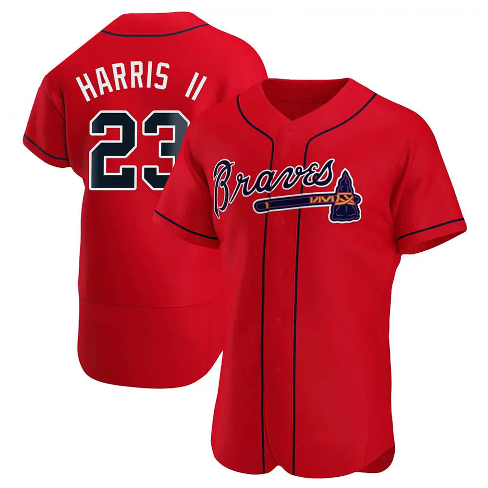 Choea A.Braves #23 Michael Harris II player Red Authentic Alternate Stitched Jerseys