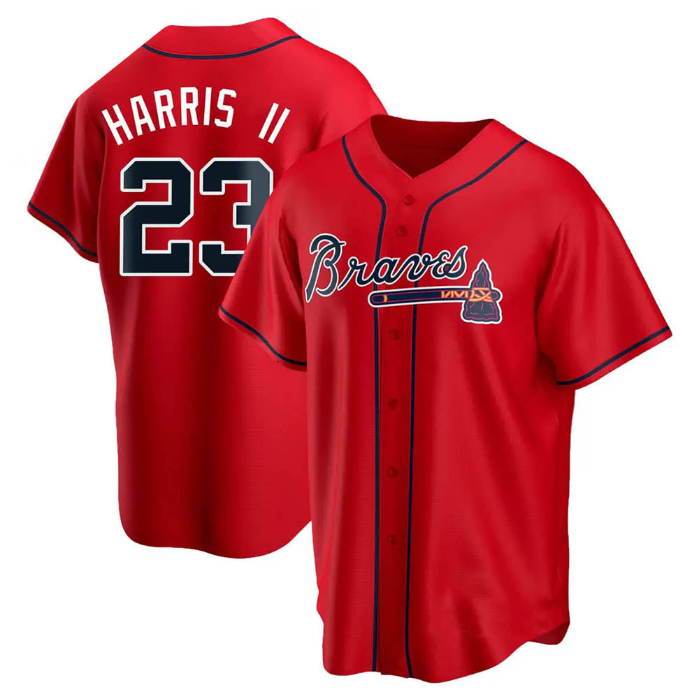Choea A.Braves #23 Michael Harris II player Red Replica Alternate Stitched Jerseys