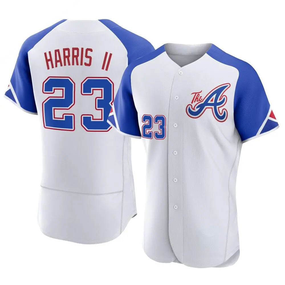 Choea A.Braves #23 Michael Harris II player White Authentic City Connect Stitched Jerseys