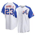 Choea A.Braves #23 Michael Harris II player White Replica City Connect Stitched Jerseys