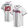 Choea A.Braves #23 Michael Harris II player White Replica Home Stitched Jerseys