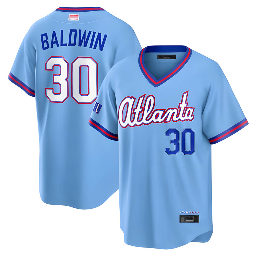 Choea A.Braves #30 Drake Baldwin player Blue 2026 City Connect Stadium Stitched Jerseys