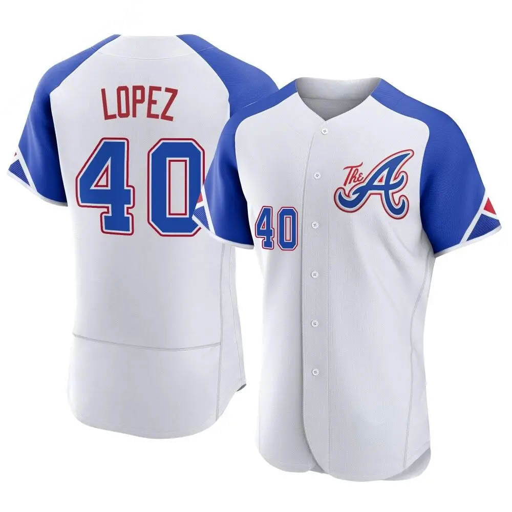 Choea A.Braves #40 Reynaldo Lopez player White Authentic City Connect Stitched Jerseys