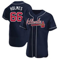 Choea A.Braves #66 Grant Holmes Player Navy Authentic Alternate Stitched Jerseys