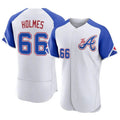 Choea A.Braves #66 Grant Holmes Player White Authentic City Connect Stitched Jerseys