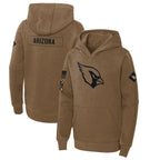 Choea A.Cardinals Brown Salute To Service Limited Hoodies Blank Player Stitched Jerseys