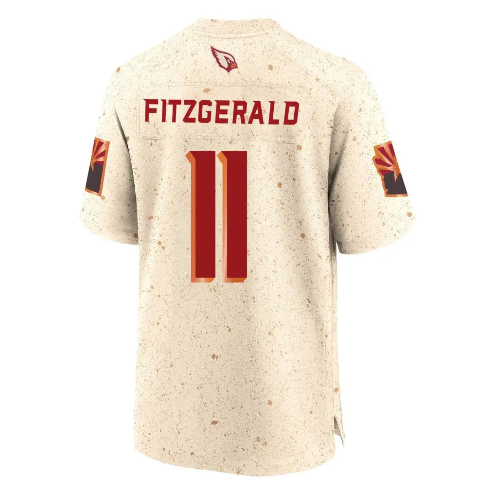 Choea A.Cardinals #11 Larry Fitzgerald Player Cream Rivalries Collection Game Stitched Jerseys