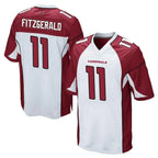 Choea A.Cardinals #11 Larry Fitzgerald Player White Cardinal Home Game Stitched Jerseys