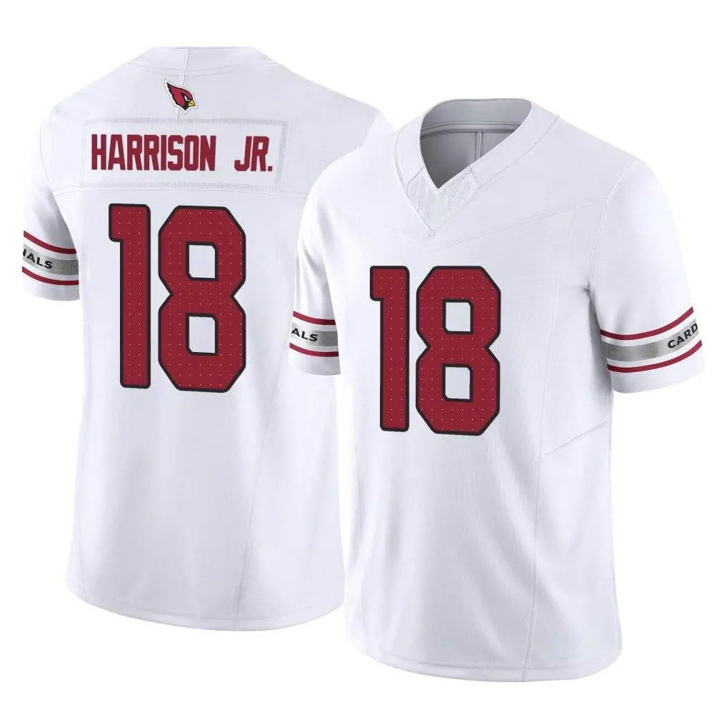 Choea A.Cardinals #18 Marvin Harrison Jr. Player White Vapor F.U.S.E. Limited Home Game Stitched Jerseys