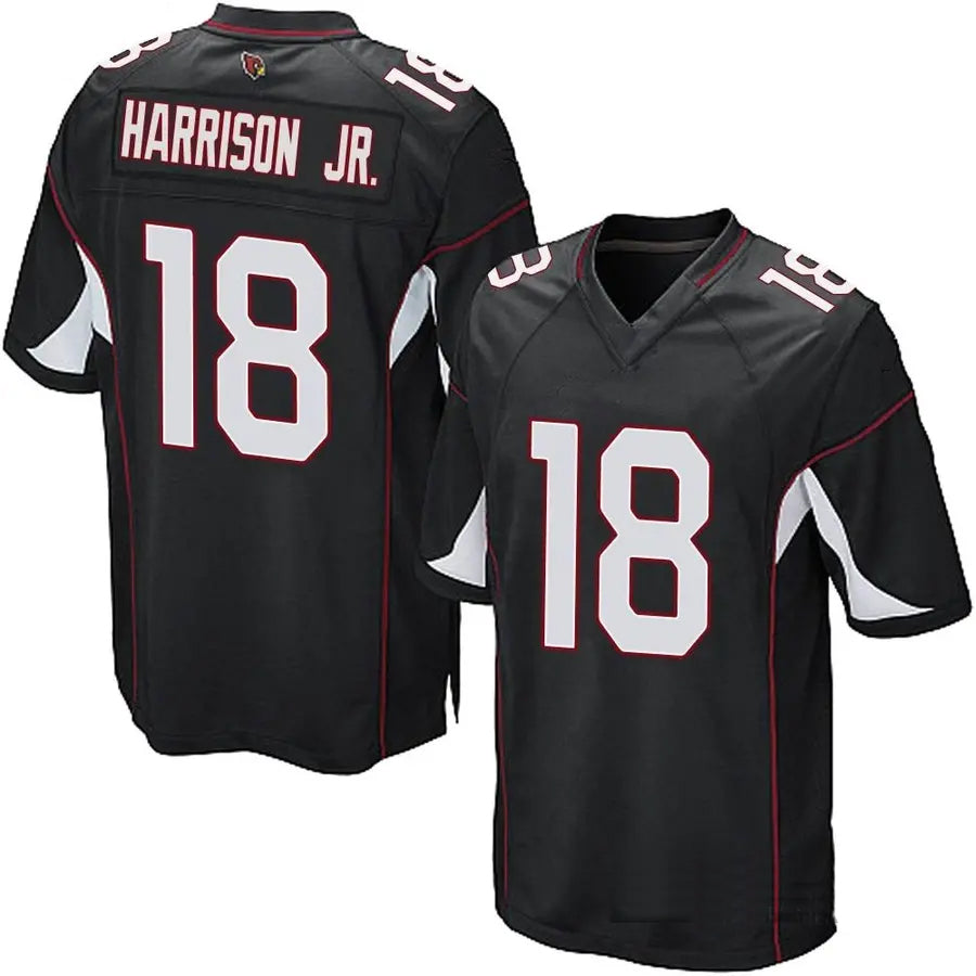 Choea A.Cardinals #18 Marvin Harrison Jr. Player Black Game Stitched Jerseys