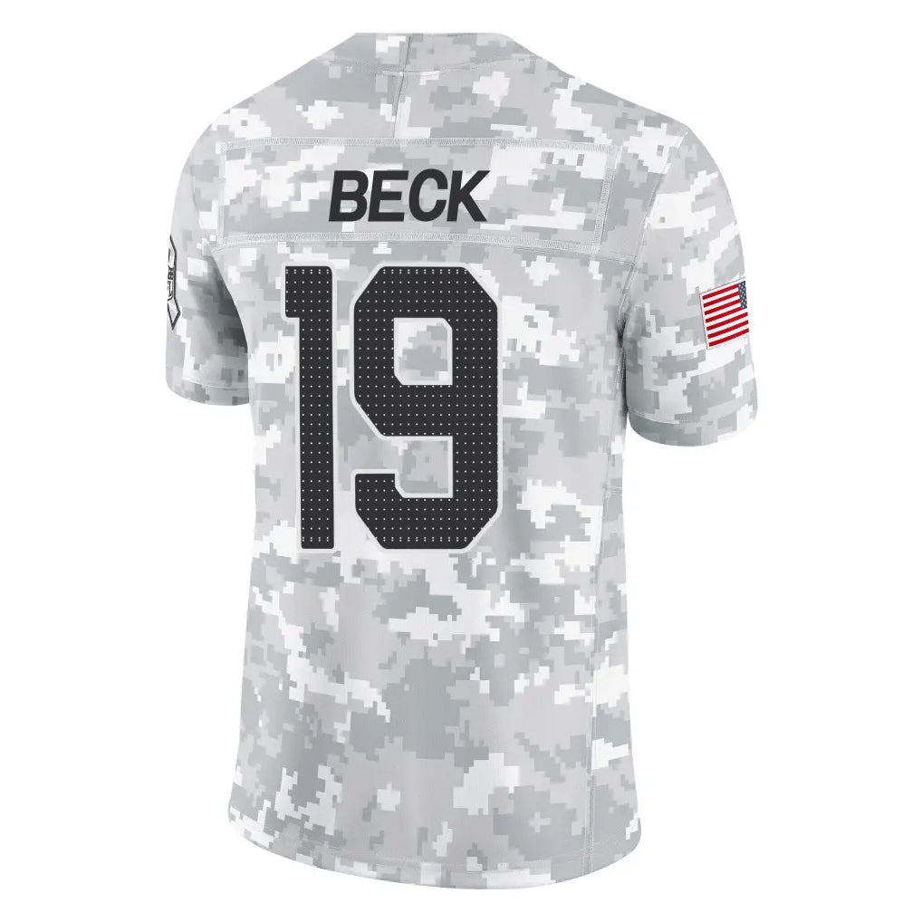 Choea A.Cardinals #19 Carson Beck Player Camo Salute to Service Limited Home Stitched Jerseys
