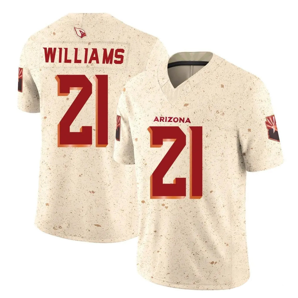 Choea A.Cardinals #21 Garrett Williams Player Cream Rivalries Collection Vapor Limited Home Game Stitched Jerseys