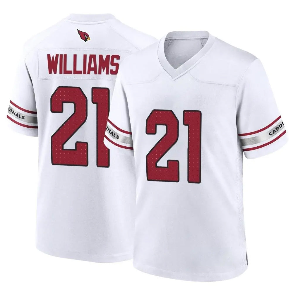Choea A.Cardinals #21 Garrett Williams Player White Home Game Stitched Jerseys