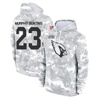 Choea A.Cardinals #23 Sean Murphy-Bunting Player Camo Salute to Service Hoodies Stitched Jerseys