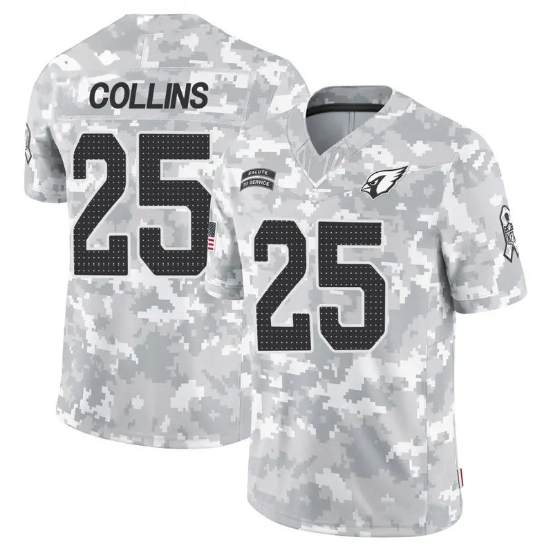 Choea A.Cardinals #25 Zaven Collins Player Camo Salute to Service Limited Stitched Stitched Jerseys