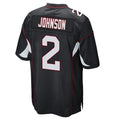 Choea A.Cardinals #2 Will Johnson Player Black Home Game Stitched Jerseys