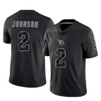 Choea A.Cardinals #2 Will Johnson Player Black RFLCTV Limited Home Game Stitched Jerseys