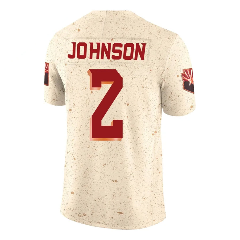 Choea A.Cardinals #2 Will Johnson Player Cream Rivalries Collection Vapor Limited Home Game Stitched Jerseys